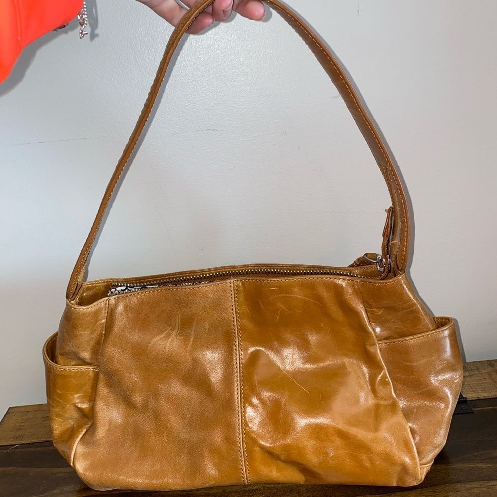 Hobo International Tan Leather Shoulder Purse Bag